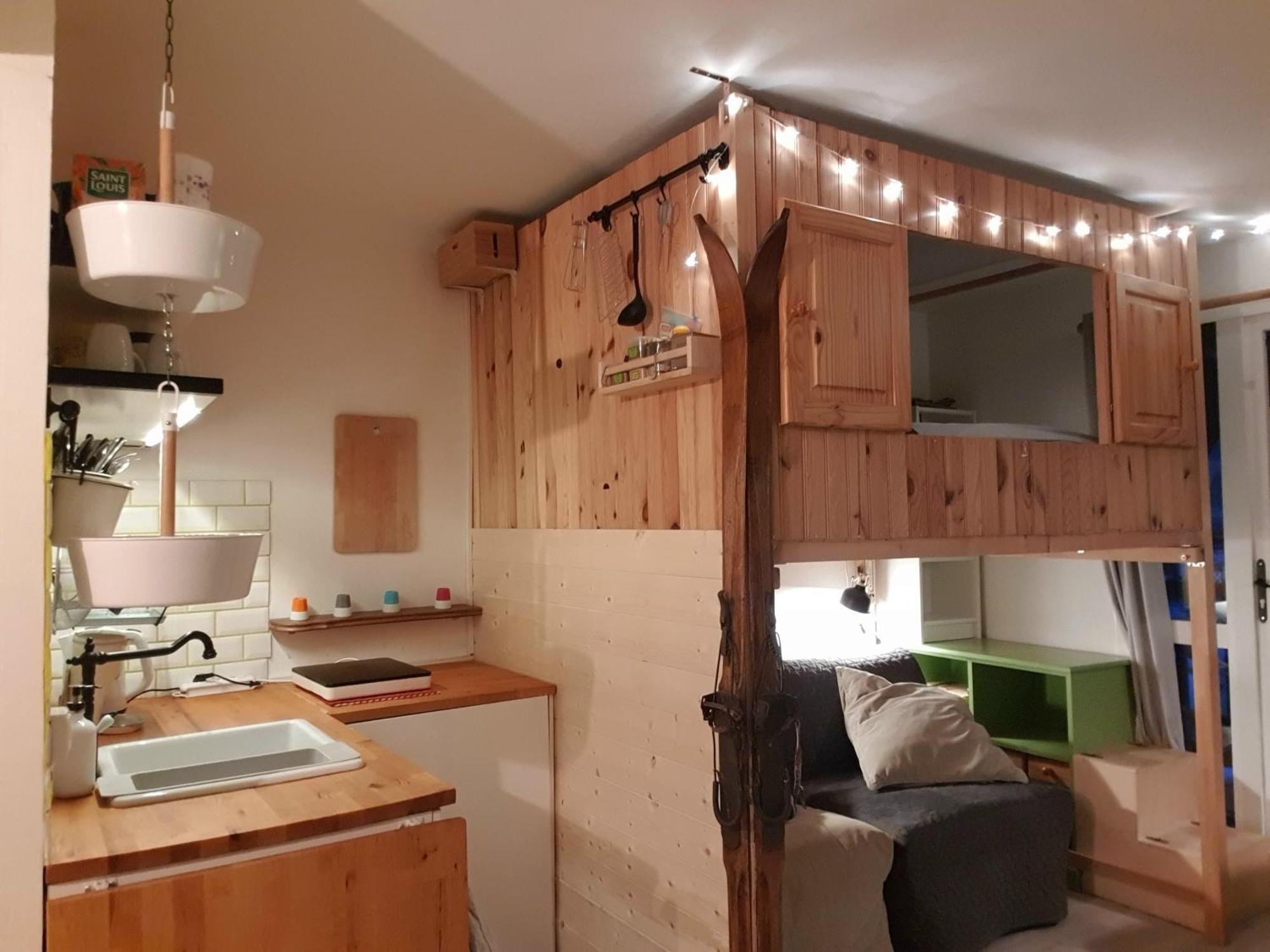Studio Alpheratz Forest - 1 à 3 pers - WIFI, balcon, vue piste et glacier Muzelle, calme, proche commerces et pistes- TSC Super Venosc à 80m Les Deux Alpes Extérieur photo